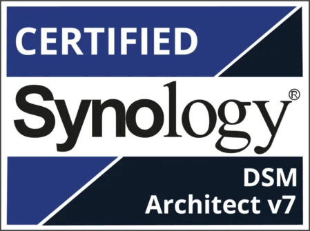 Synology Logo Zertifizierter DSM Architekt V7